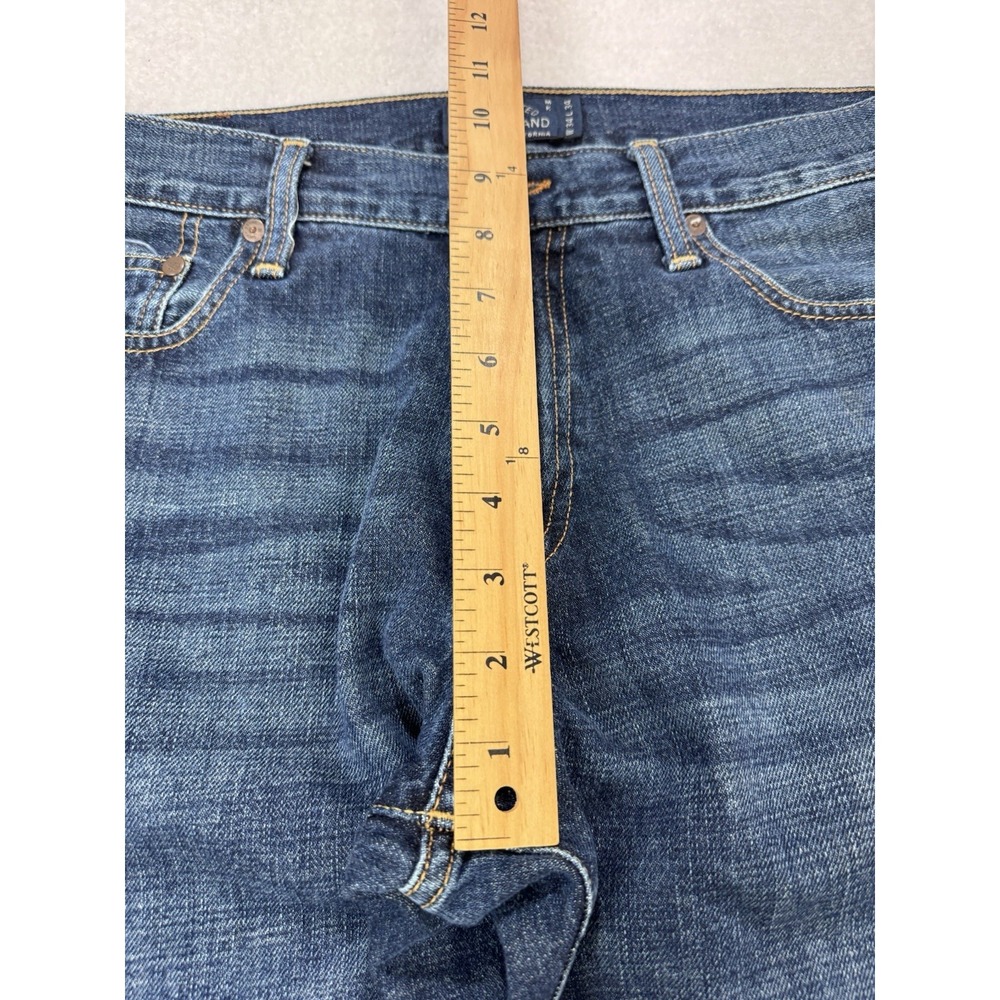 Lucky Brand Jeans Men 34x34 Blue 221 Original Straight Whisker Distress Denim - Picture 7 of 10